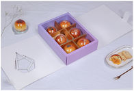 Recycled Materials Custom Cardboard Display Boxes With Window Pastry packaging