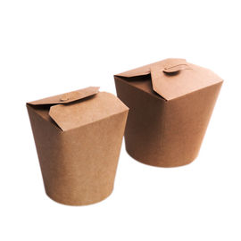 Round Bottom Eco Friendly Food Packaging Takeaway Box Custom Size