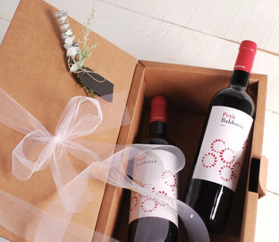 Luxury Cardboard Wine Box , Cardboard Boxes For Wine Bottles Gift Packing