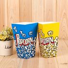 Custom Printed Disposable Popcorn Containers Food Grade Soy Ink Color Printing
