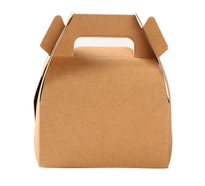 Classic Style Kraft Paper Cake Box For Wedding / Activity / Gift Box