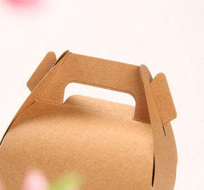 Classic Style Kraft Paper Cake Box For Wedding / Activity / Gift Box