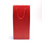 Corrugated Paper Wine Gift Box Packaging , Luxury Wine Packaging With Handle