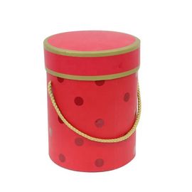 OEM-Customized logo printing Cardboard box Red Cylindrical children's toy gift box