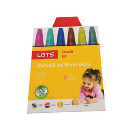 Bespoke Crayon Packaging Cardboard Toy Box Cute Appearance With Hanger