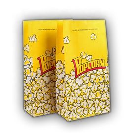 Food Grade Popcorn Recycled Paper Food Bags Eco Friendly Biodegradable Material