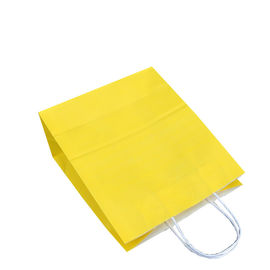 Disposable Paper Bags With Handles With Embossing Varnishing Printing Handling