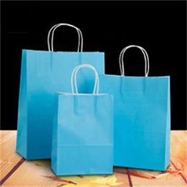 15 Colors Paper Gift Bags With Handles Bulk , Food Tote Bags 22X16X10 Cm