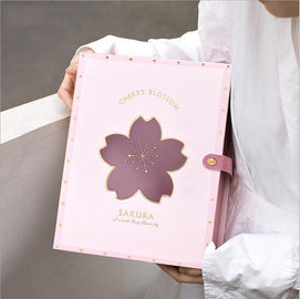 Pink Jewelry Embossed Recycled Paper Gift Boxes