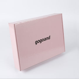 Pink rectangular mailbox express parcel carton Corrugated Paper Box Bronzing process printing