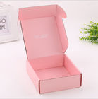 Custom Corrugated Boxes Custom logo design Pink rectangular mail box express parcel carto