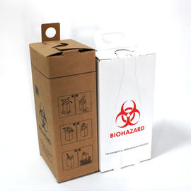 3 layers Kraft Paper CMKY Printing 5L Biohazard Waste Box Sharps box safety box