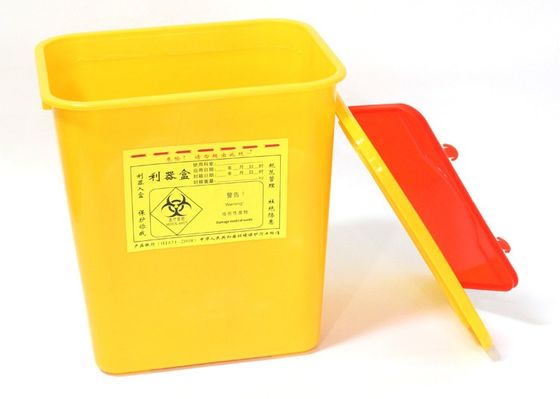 15L plastic sharps box waste needle collection box Used by the hospital round shape