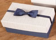 Cosmetic / Perfume Corrugated Paper Box Handmade With Bow Decoration