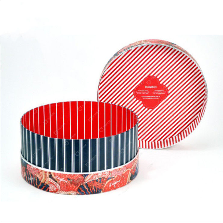 Luxury Custom Logo Round Gift Flower Box with double-layer rotating