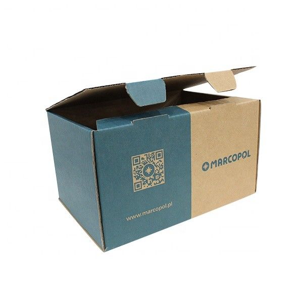Custom logo color printing corrugated box packaging performance is stable and foldable