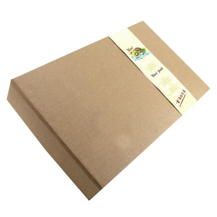 Custom Printed Cardboard Boxes , Kraft Corrugated Boxes For Fruit Vegetable