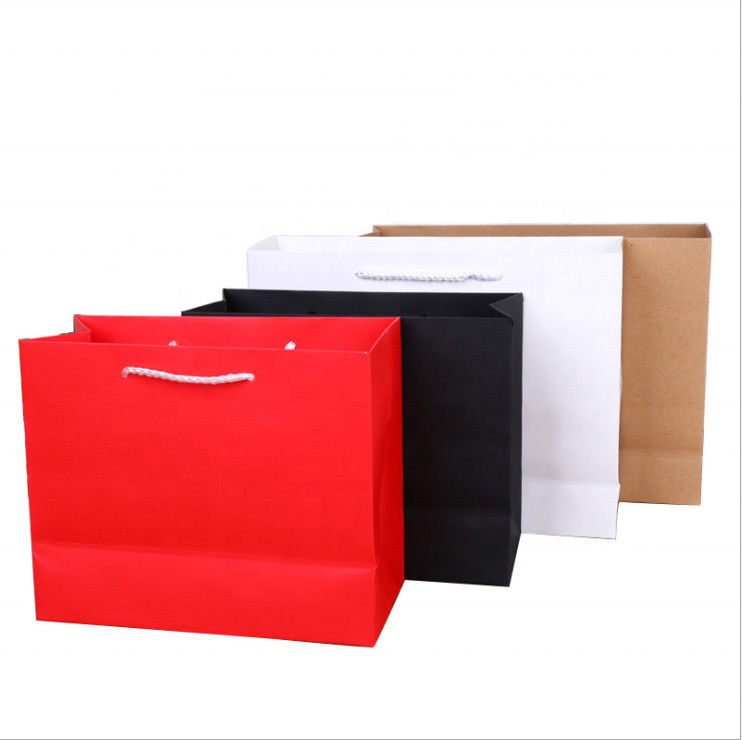 Kingkron Multi Colored Kraft Gift Bags With Handles Clothing Packaging