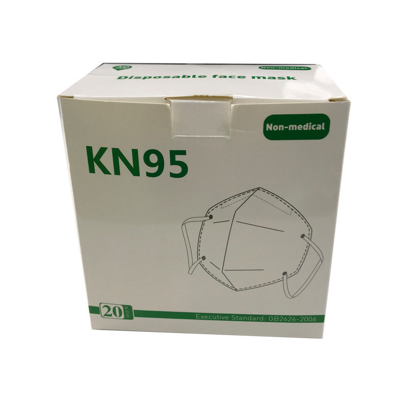 CMYK Recycled KN95 Face Mask Corrugated Paper Box