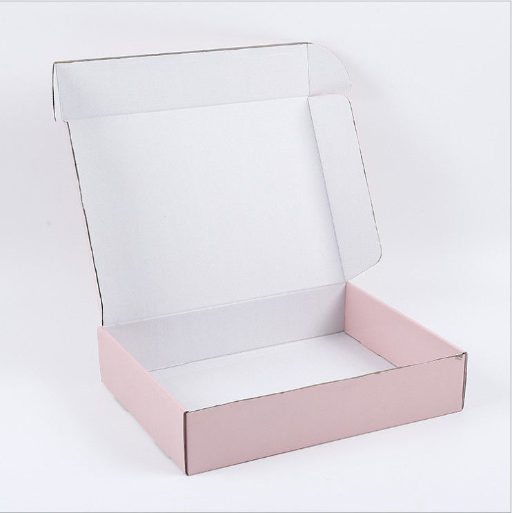 Custom Corrugated Boxes Custom corrugated box pink mailbox express delivery box rectangular packaging box