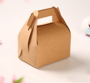 Classic Style Kraft Paper Cake Box For Wedding / Activity / Gift Box