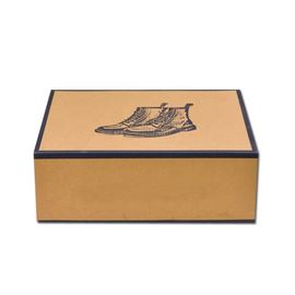 Custom Printing Folding Corrugated Shoe Boxes Rectangular Shape With Long Service Life
