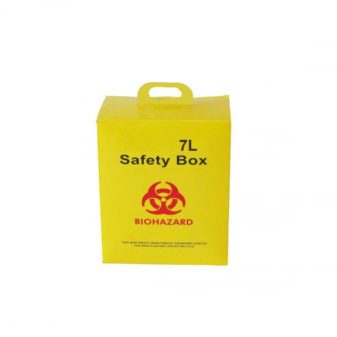 2.5L Custom Logo Cardboard Paper Sharp Container Box Safety Box For
