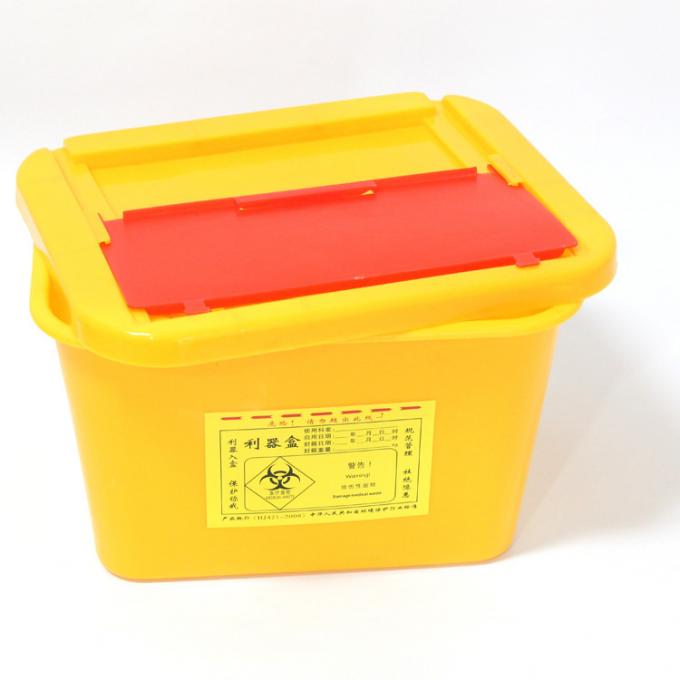 Medical waste needle Swing lid storage box disposable sharps box